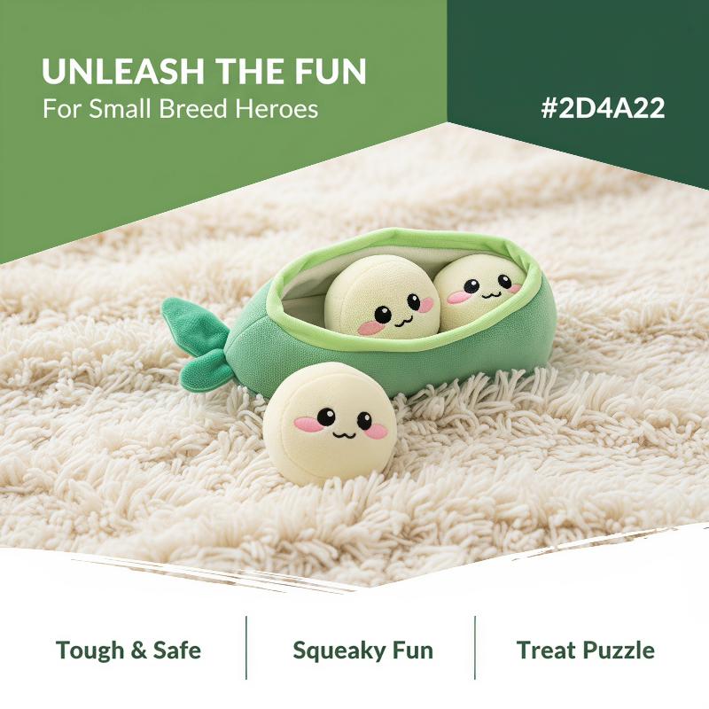 Interactive Squeaky Plush Dog Toy - 1 szt. Mała pluszowa zabawka dla
